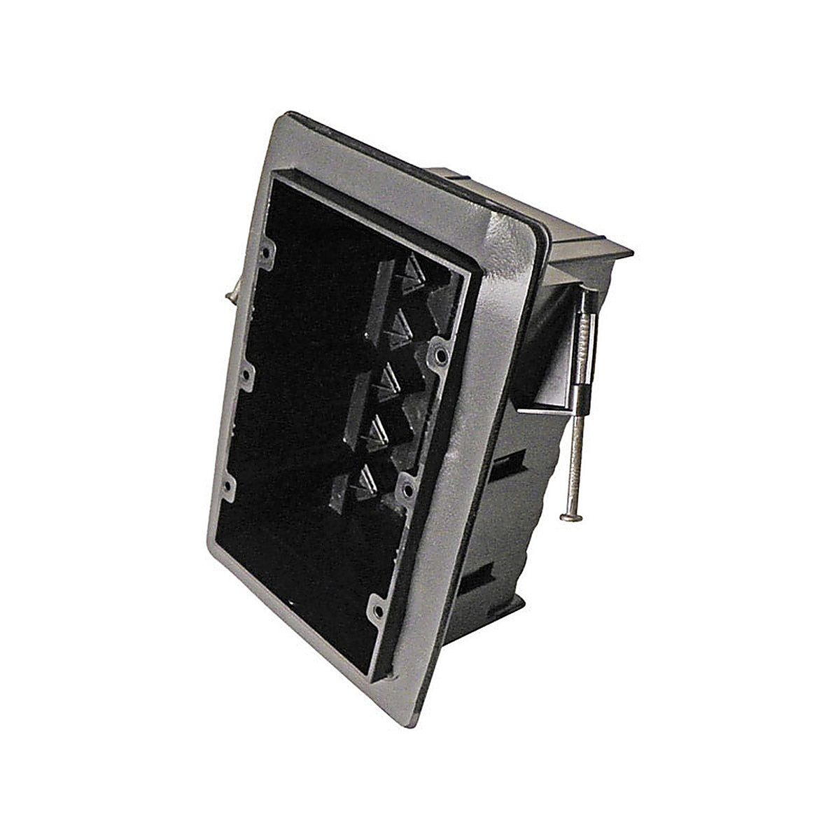 Cantex EZ54TN-RG 3-1/4 in. Rectangle PVC 3 gang Junction Box Gray