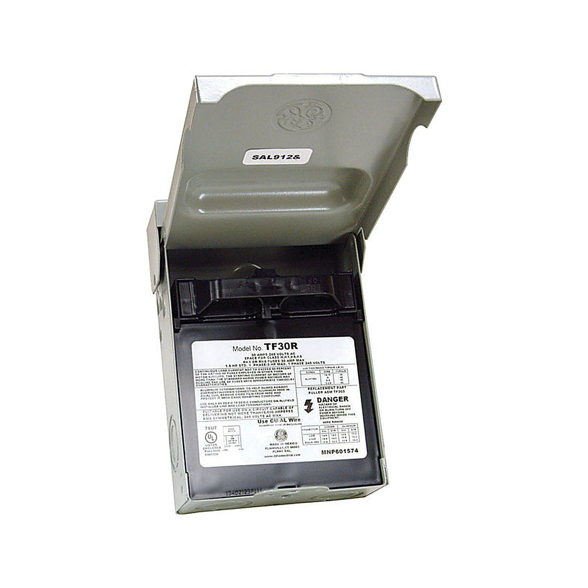 GE TF30RCP GE 30 amps Fusible 2-Pole AC Disconnect