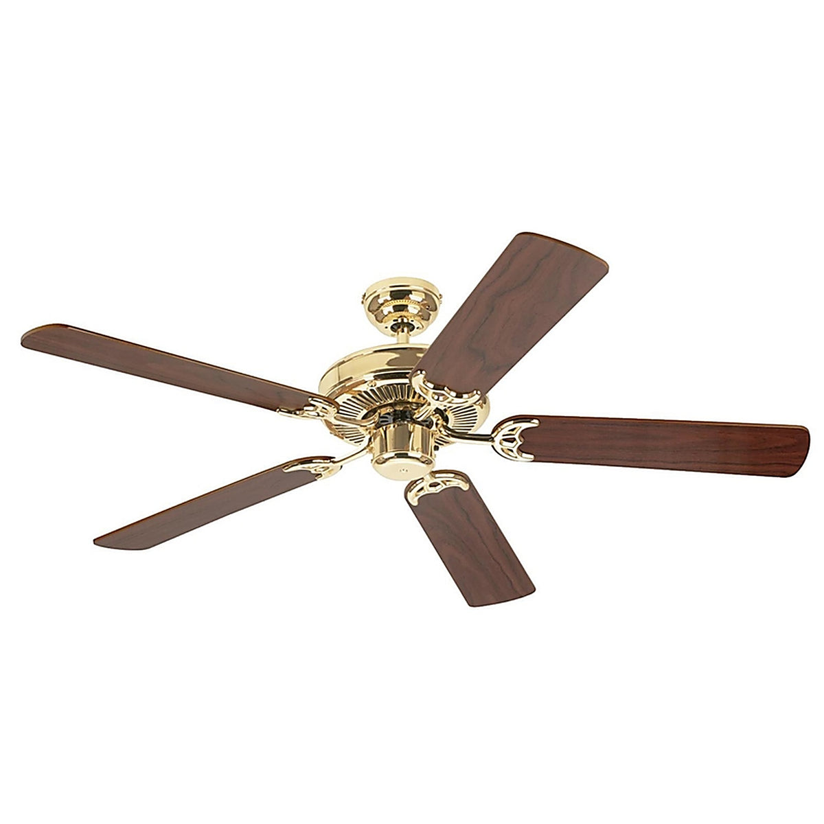 Westinghouse 78021 Contractor's Choice 52 in. Polished Brass Brown Indoor Ceiling Fan