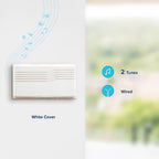 Heath-Zenith SL-27102-90 White Plastic Wired Door Chime Kit