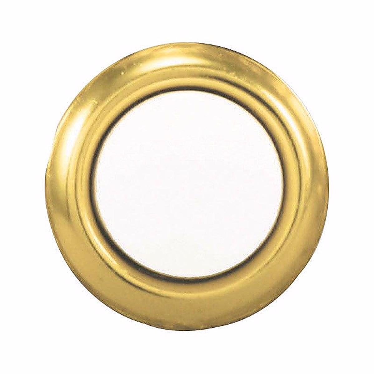 Heath-Zenith SL-765-00 Polished Brass Gold/White Metal Wired Pushbutton Doorbell