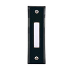 Heath-Zenith SL-664-03 Black Plastic Wired Pushbutton Doorbell