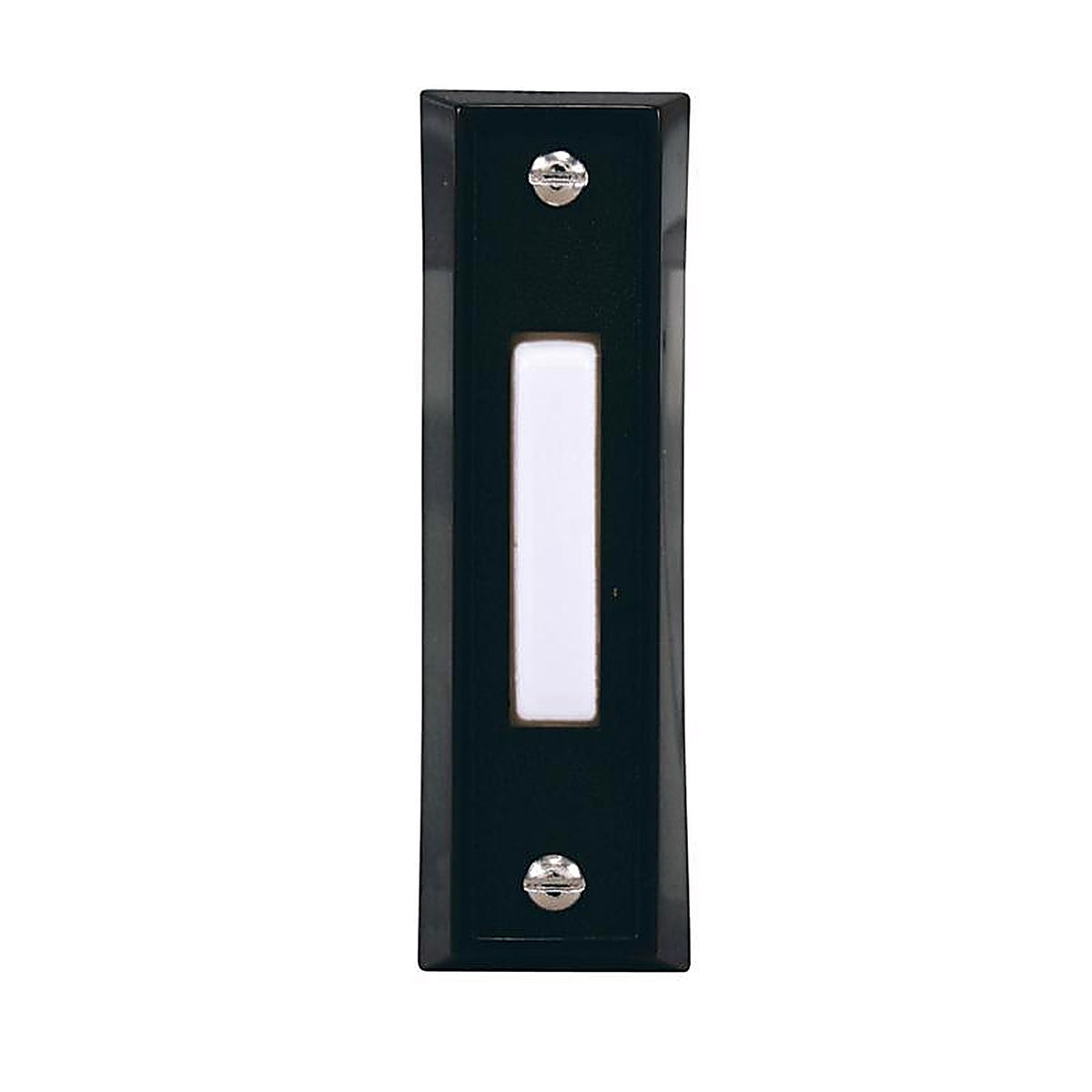 Heath-Zenith SL-664-03 Black Plastic Wired Pushbutton Doorbell