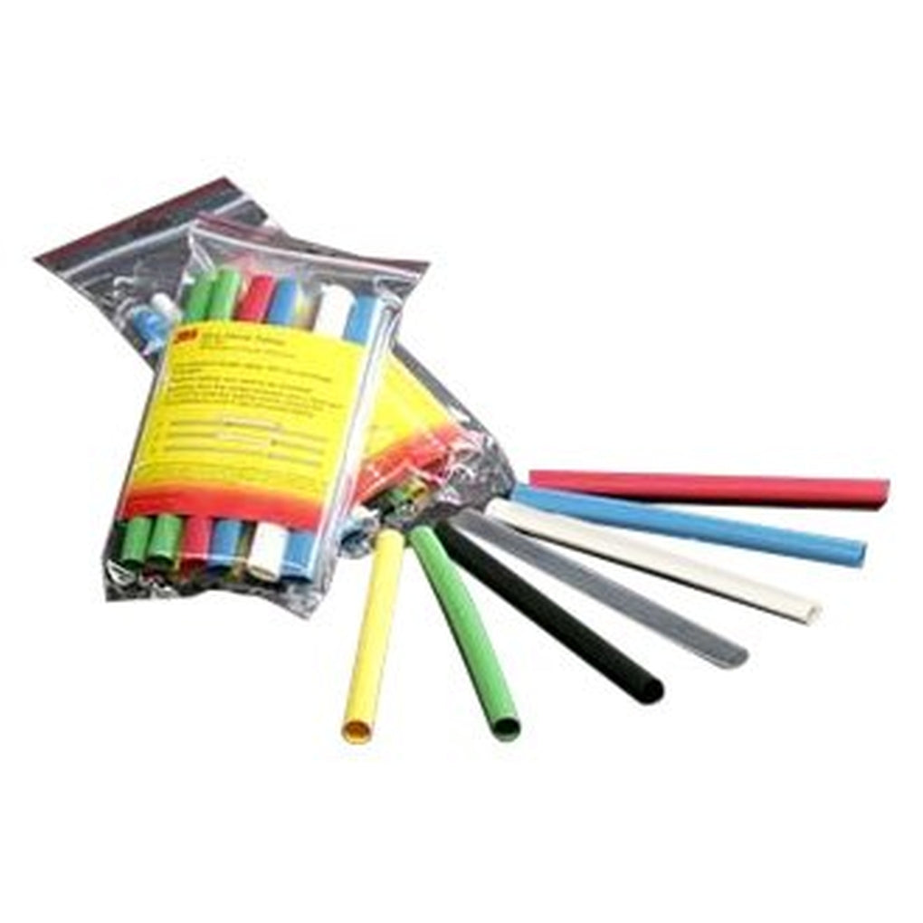 3M 36619 Heat Shrink Tubing Assortment Pack FP-301, 1/8 inch, Assorted