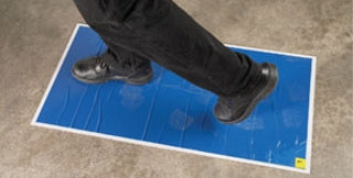 RBL Products 367 18" X 36" Walk-On Tacky Mats Starter Kit 30/Sheets