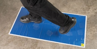 RBL Products 368 24" X 36" Walk-On Tacky Mats Starter Kit 30/Sheets