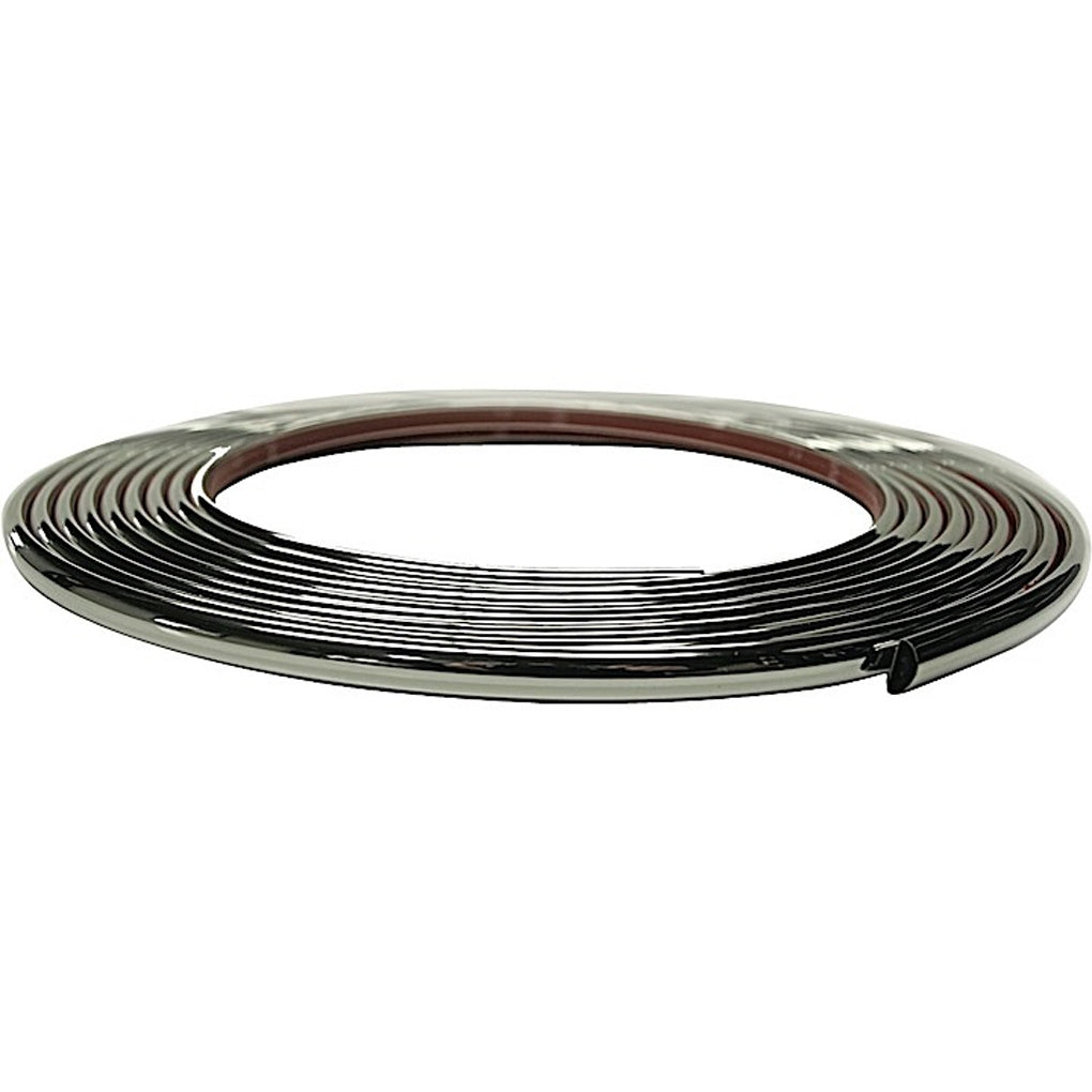 Cowles ProtektoTrim 37-630 3/8" Half Round 20' Kit Chrome Molding