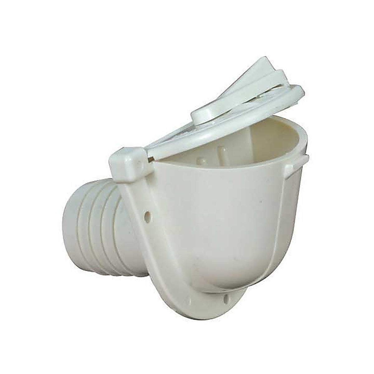 Camco - 37002 - Fill Spout Flush Mount Colonial White, Llc