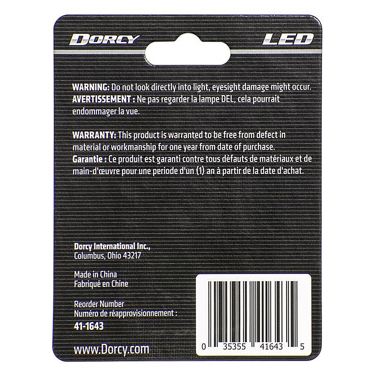 Dorcy 41-1643 LED Flashlight Bulb 3 volt Bayonet Base