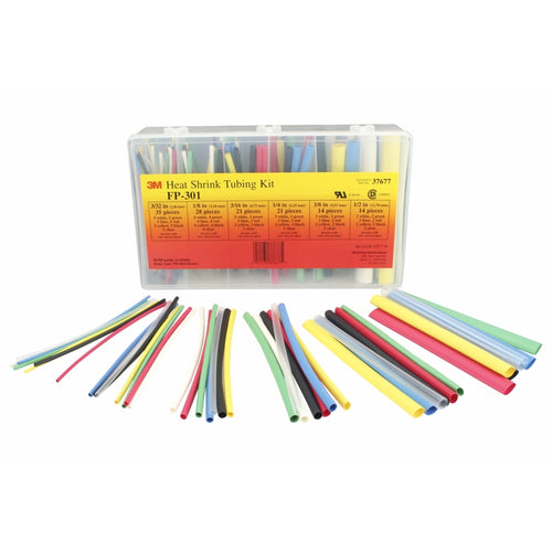 3M 37677 Heat Shrink Tubing FP-301, Color-Assortment Kit