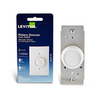 Leviton RDL06-TW Trimatron Light Almond & White 600 watt Rotary Dimmer Knob