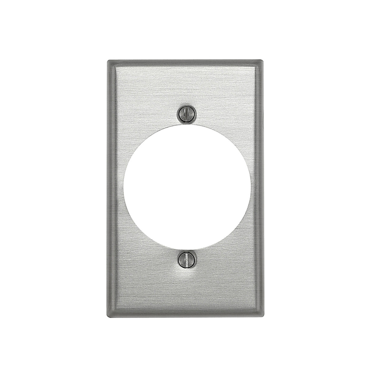 Leviton 000-83028-000 1 gang Aluminum Receptacle Wall Plate 1/Pack