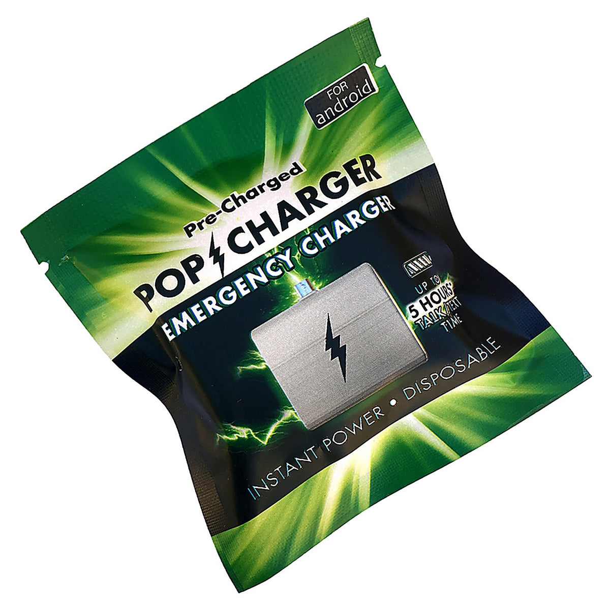 Zorbitz 2463 Zorbitz Pop Charger Disposable Emergency Cell Phone Charger 1/Pack