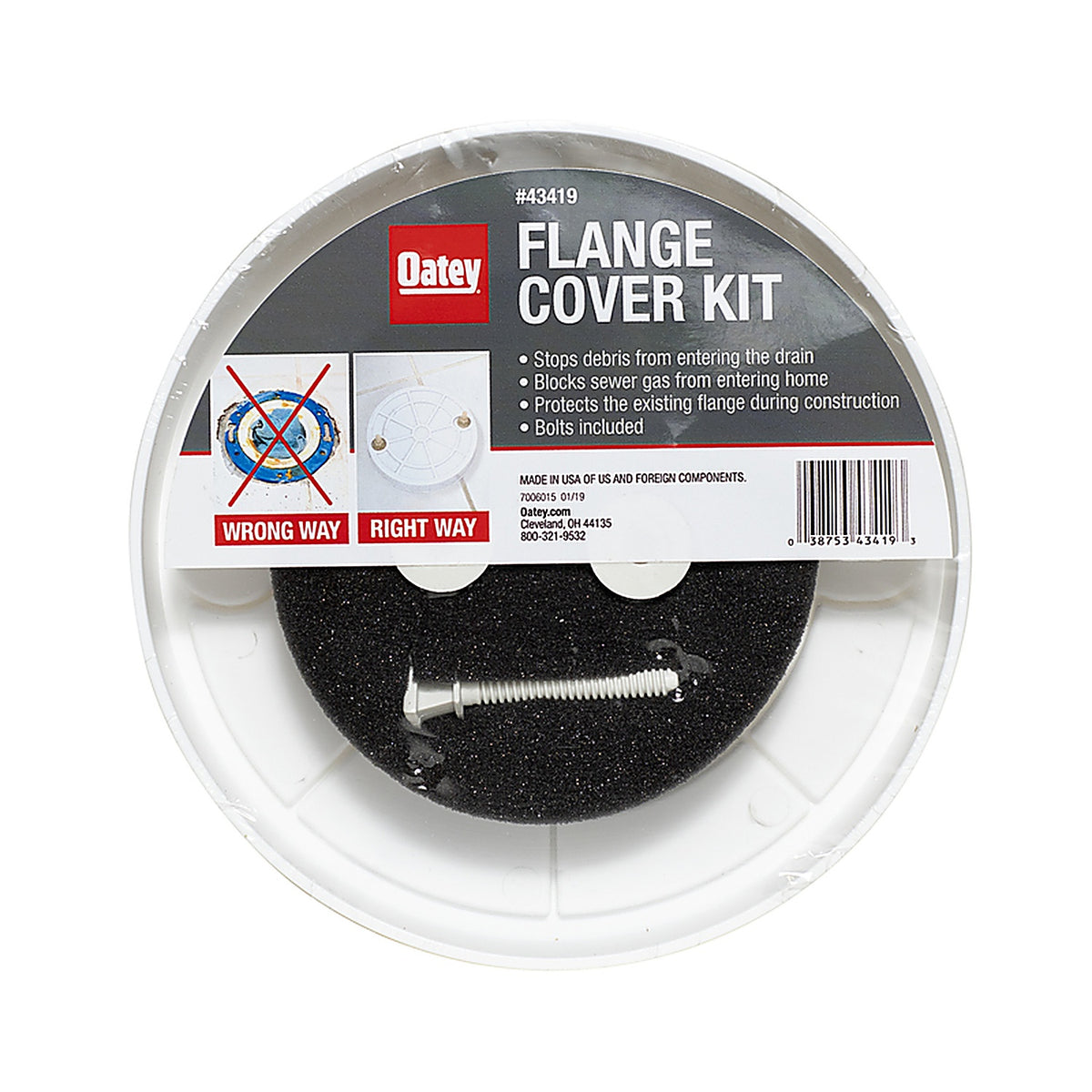 Oatey 43419 Flange Cover 7-3/4"