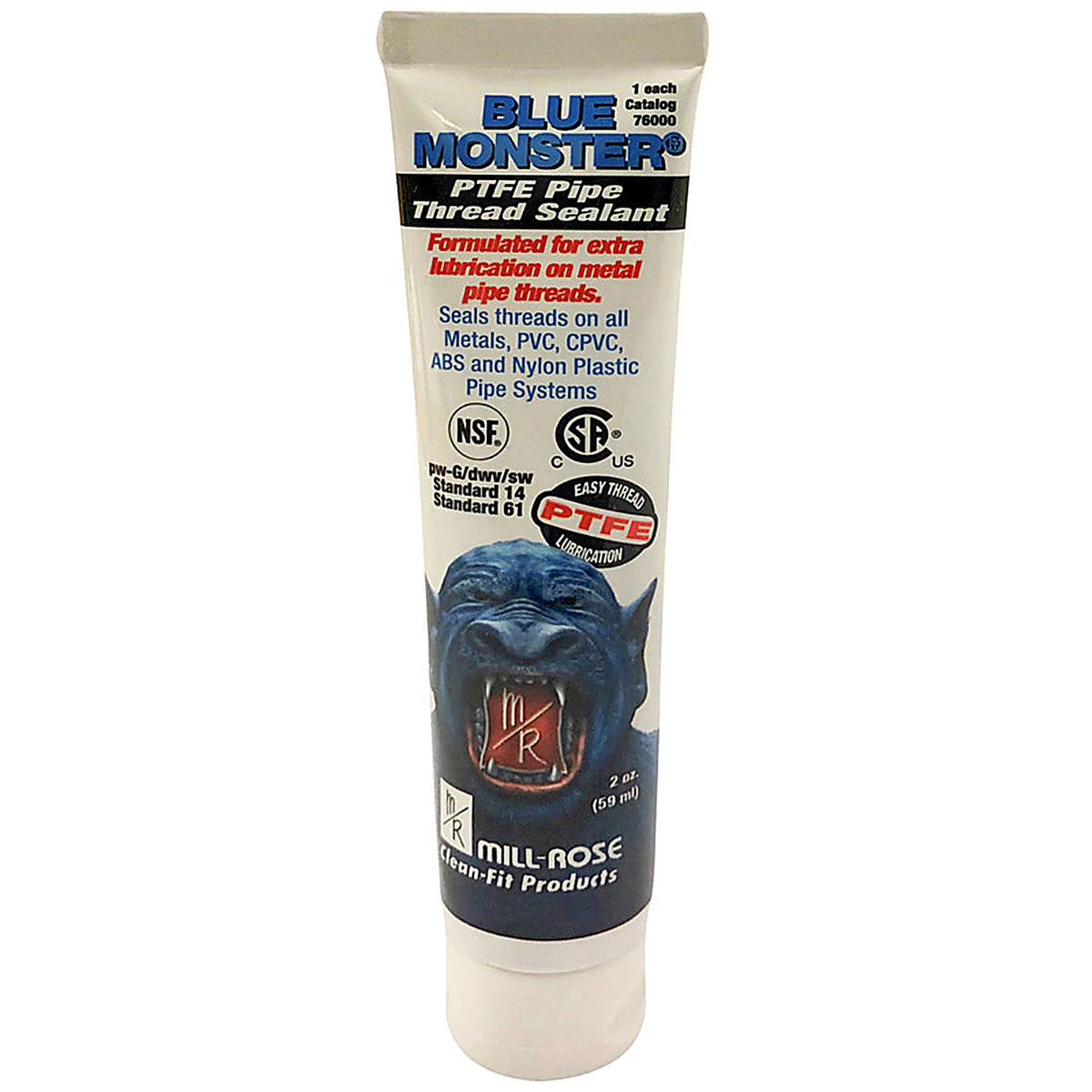 Blue Monster 76000 White Pipe Thread Sealant 2 oz.