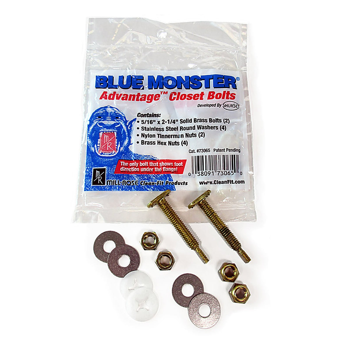 Blue Monster 73065 Blue Monster Blue Monster Advantage Closet Bolts