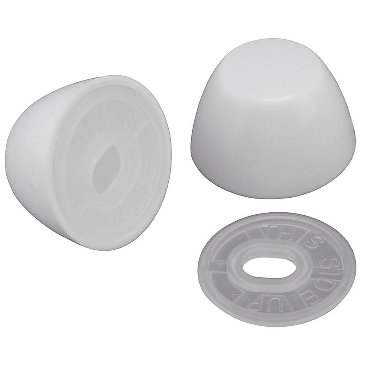 Plumb Pak PP835-30 Toilet Bolt Caps White Plastic For Universal