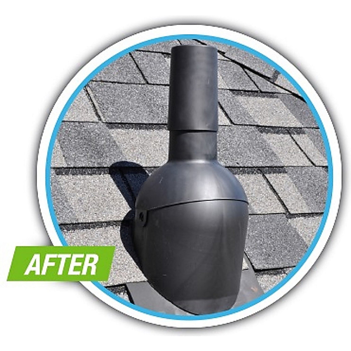 Perma-Boot 312-3N1 BLK 7-1/4 in. W x 8 in. L Plastic Roof Flashing Black