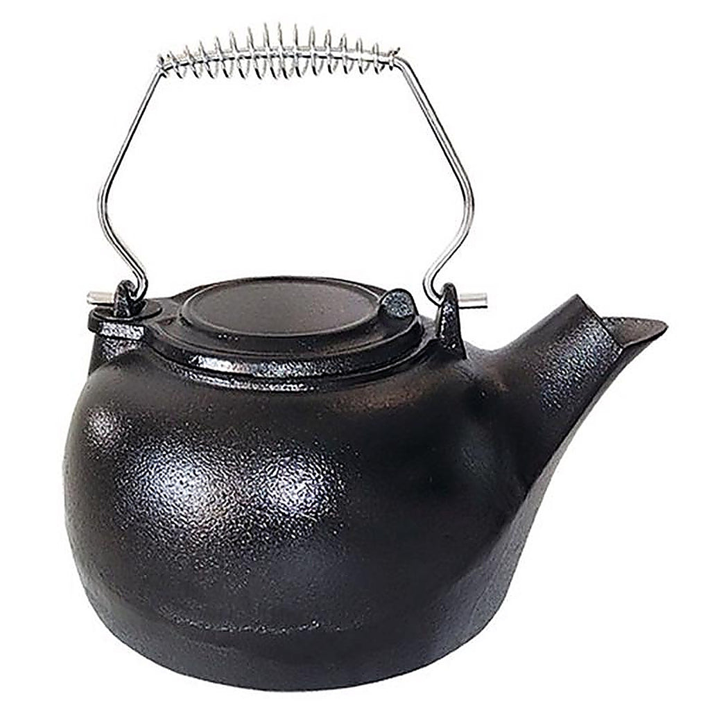 US Stove TK-02 Black Cast Iron 3 qt. Kettle Steamer