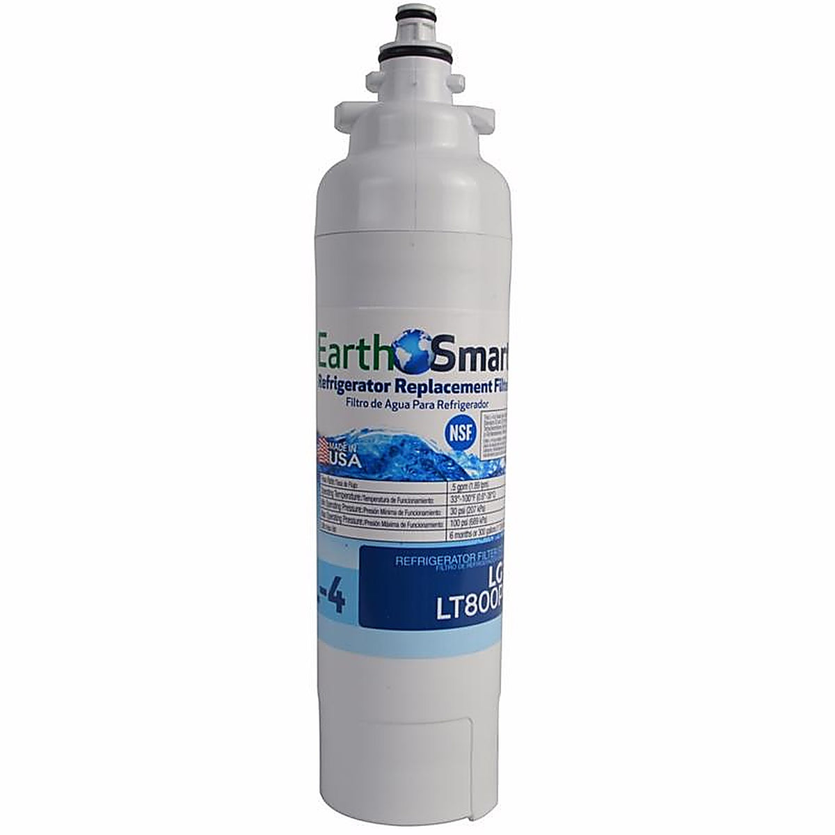 Earth Smart 102645 L4 Refrigerator Replacement Filter For LG LT800P