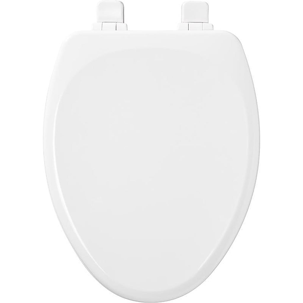 Bemis 143SLOW-000 Mayfair Slow Close Elongated White Molded Wood Toilet Seat