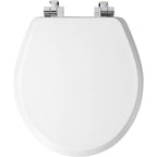 Bemis 26CHSL-000 Mayfair Slow Close Round White Molded Wood Toilet Seat