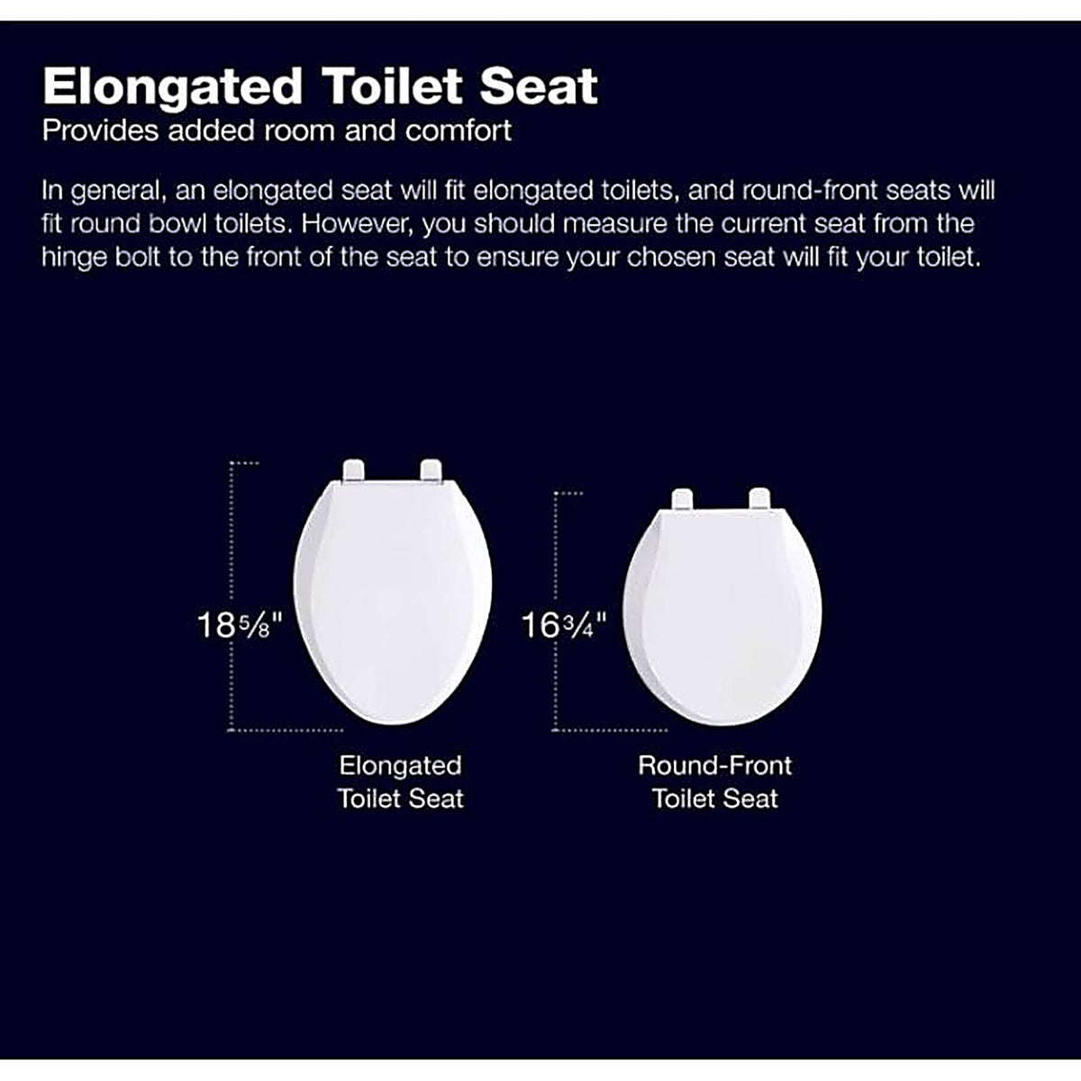 Kohler RB4636-0 Cachet Slow Close Elongated White Plastic Toilet Seat