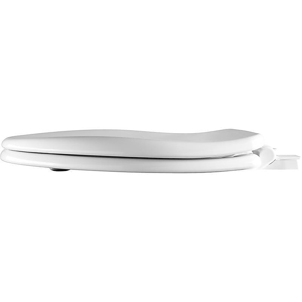 Bemis 64SLOW-000 Mayfair Slow Close Round White Enameled Wood Toilet Seat
