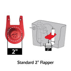 Korky 2001CP Plus Toilet Flapper Red Rubber For Universal 2 in.