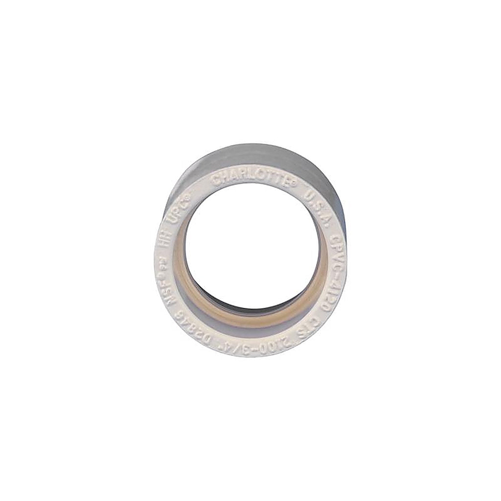 Charlotte Pipe CTS021000800 FlowGuard 3/4 in. Socket x 3/4 in. Dia. Socket CPVC Coupling