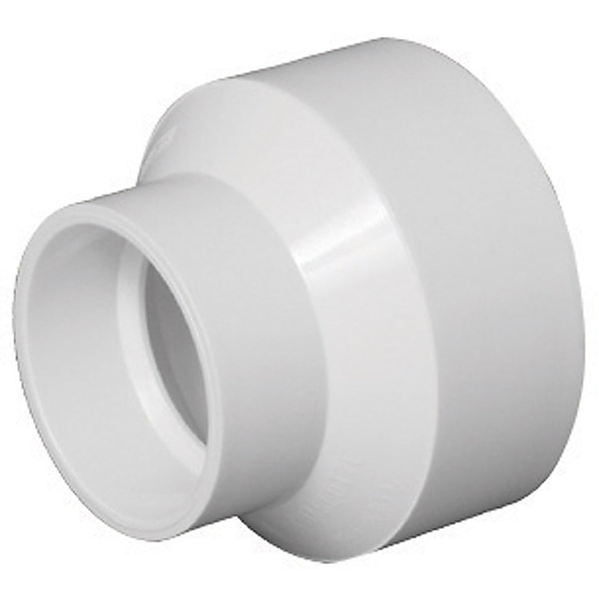 Charlotte Pipe PVC001021200 Schedule 40 4 in. Hub x 2 in. Dia. Hub PVC Reducing Coupling