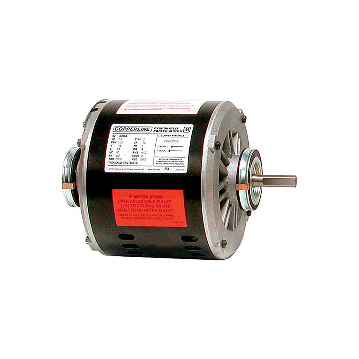 Dial 2203 Metal Black Evaporative Cooler Motor Kit