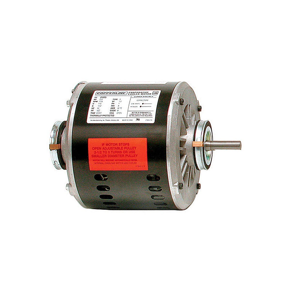 Dial 2205 Metal Black Evaporative Cooler Motor Kit