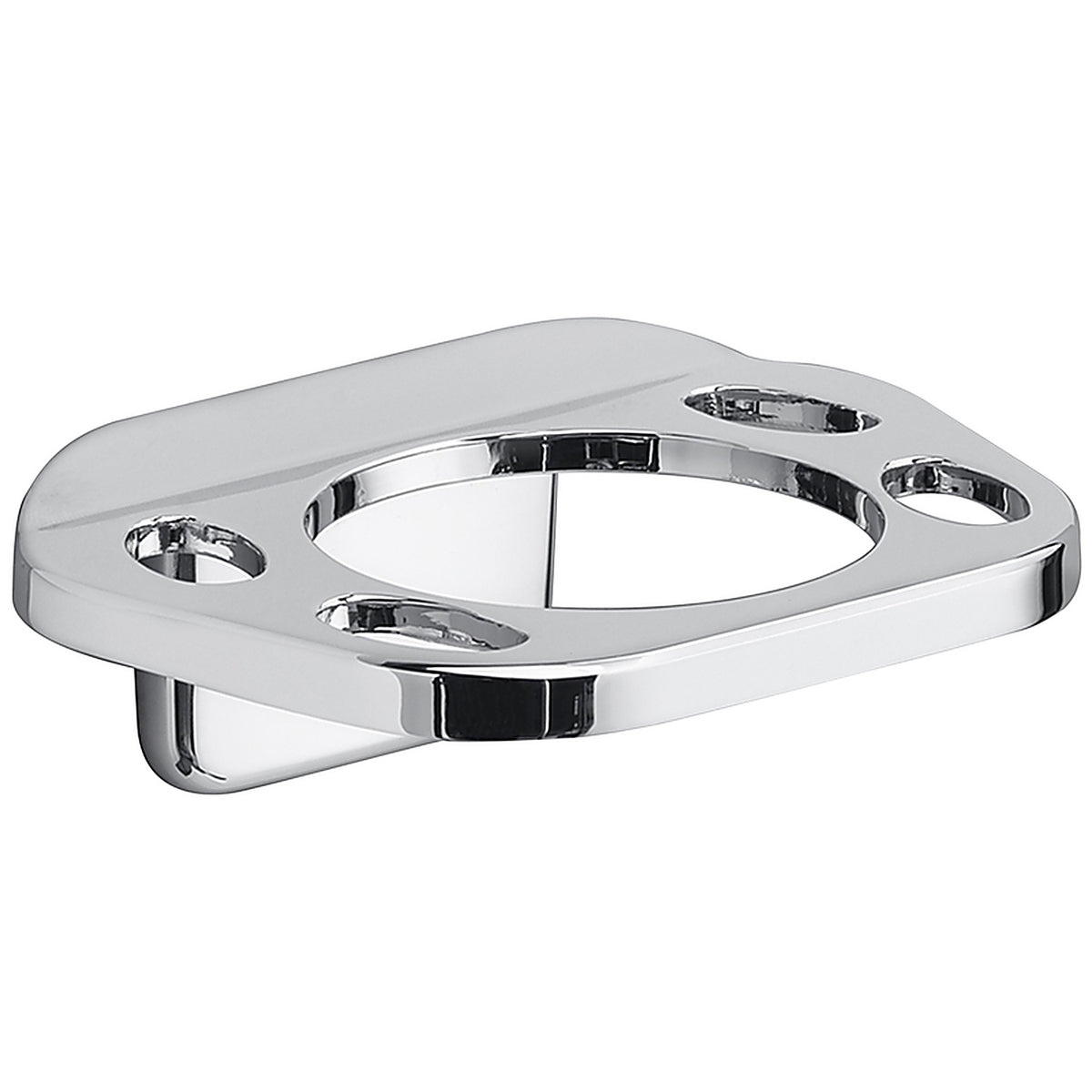 OakBrook 297-1001OB Chrome Die Cast Zinc Toothbrush/Tumbler Holder