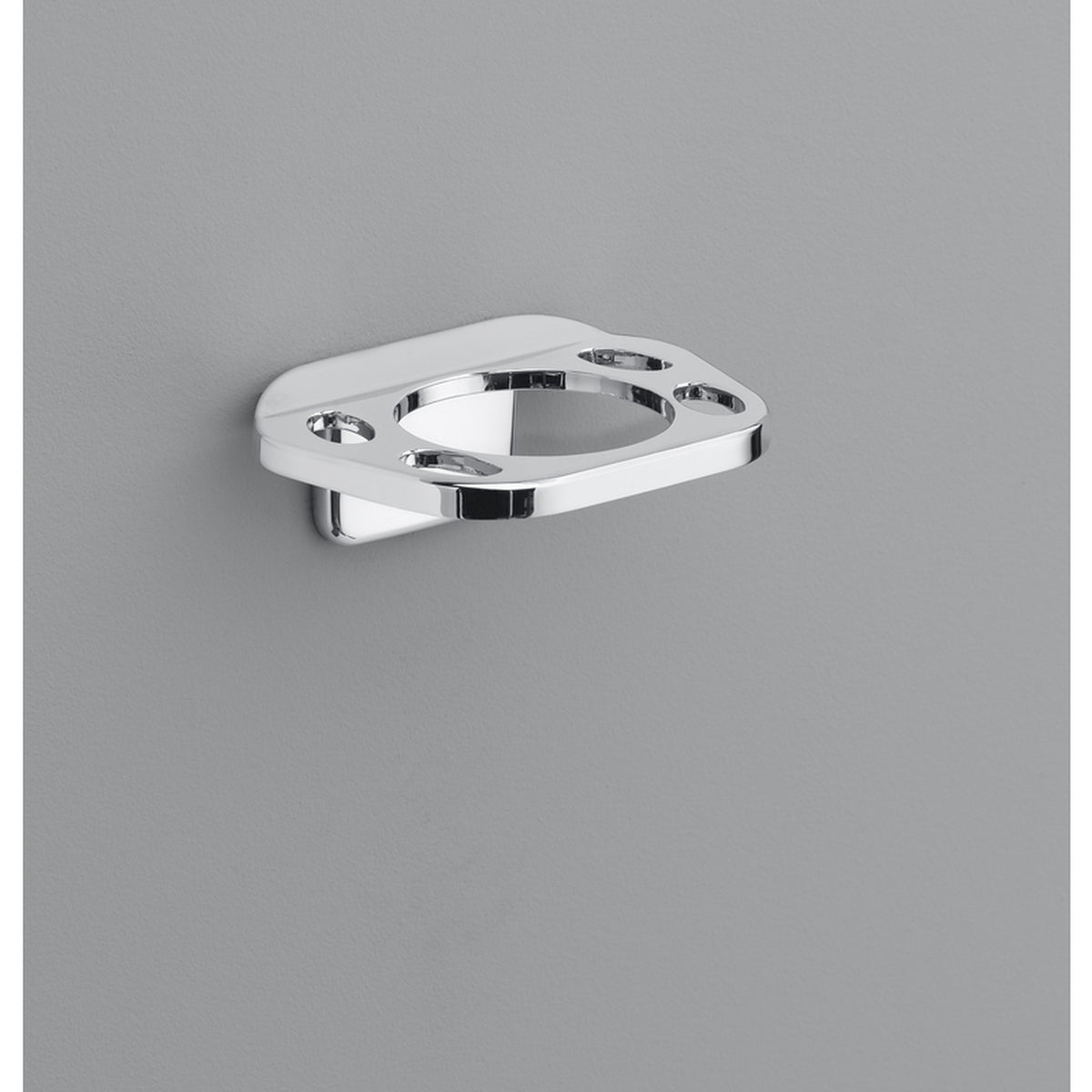 OakBrook 297-1001OB Chrome Die Cast Zinc Toothbrush/Tumbler Holder