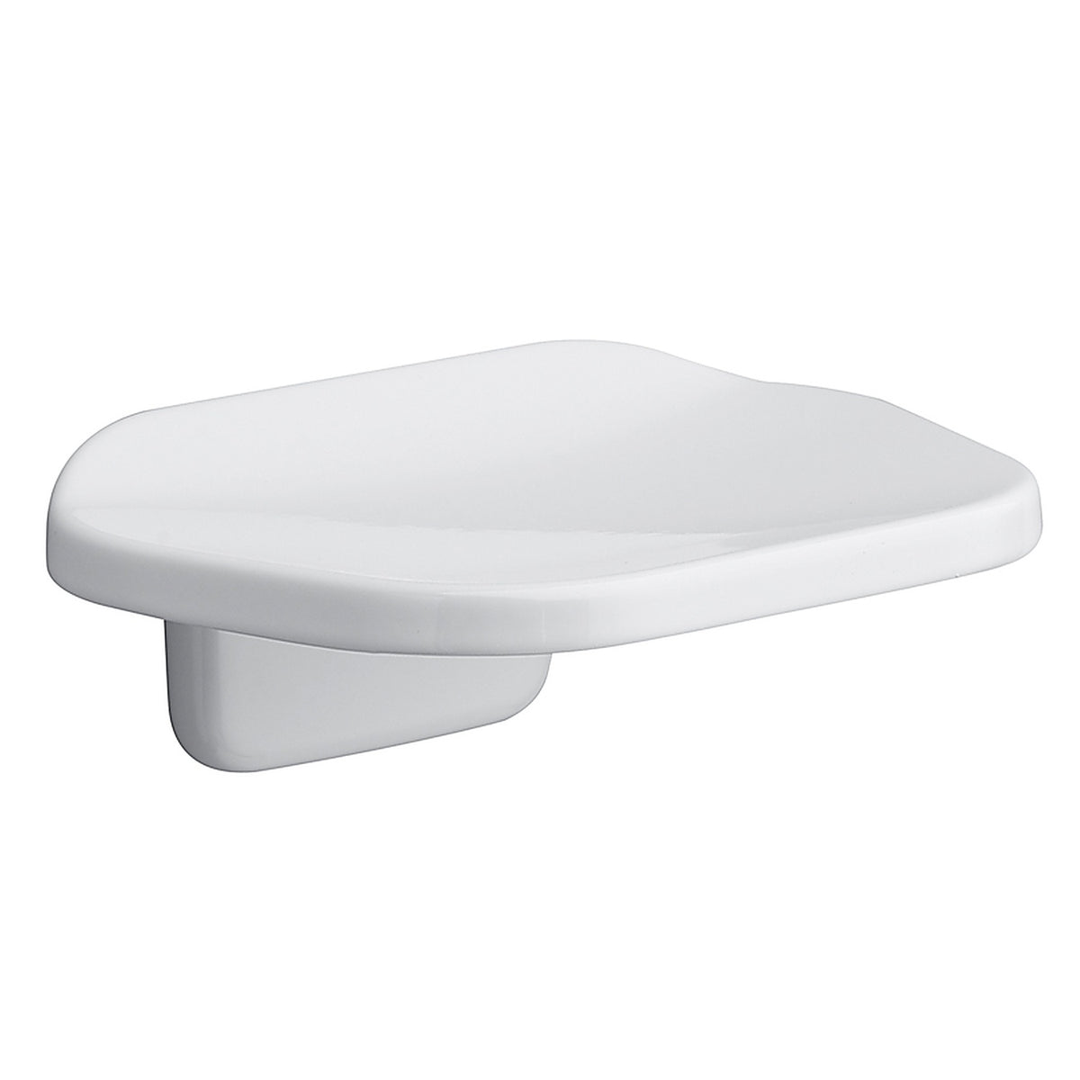 OakBrook 297-090607OB Bright White Die Cast Zinc Soap Dish