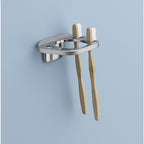OakBrook 297-1004OB Brushed Nickel Die Cast Zinc Toothbrush/Tumbler Holder