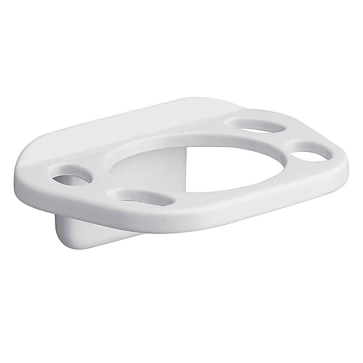 OakBrook 297-100607OB White Die Cast Zinc Toothbrush Holder
