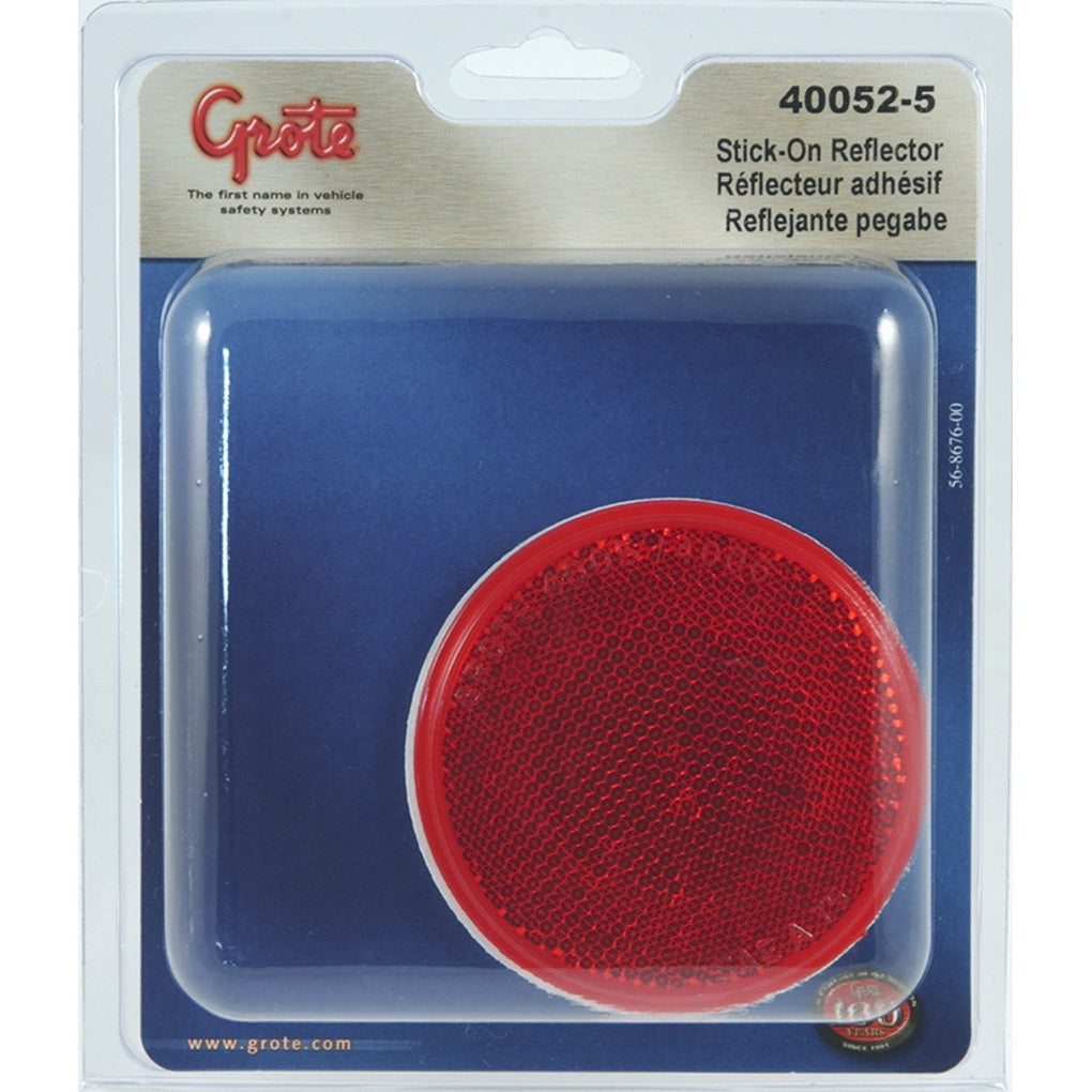 Grote 40052-5 Round Stick-On Reflector