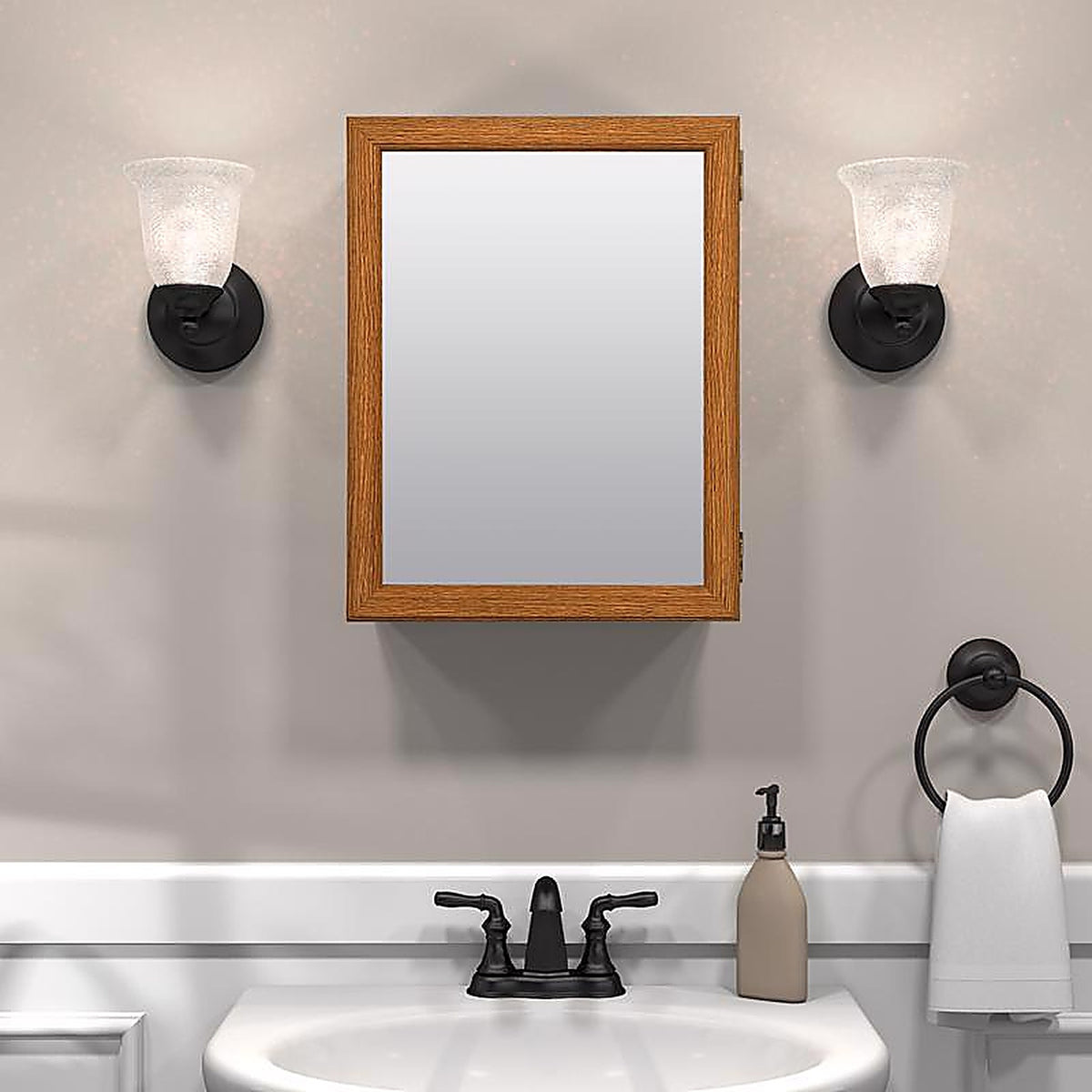 Zenith Home K16 19.25 in. H x 15.5 in. W x 4.5 in. D Rectangle Medicine Cabinet/Mirror