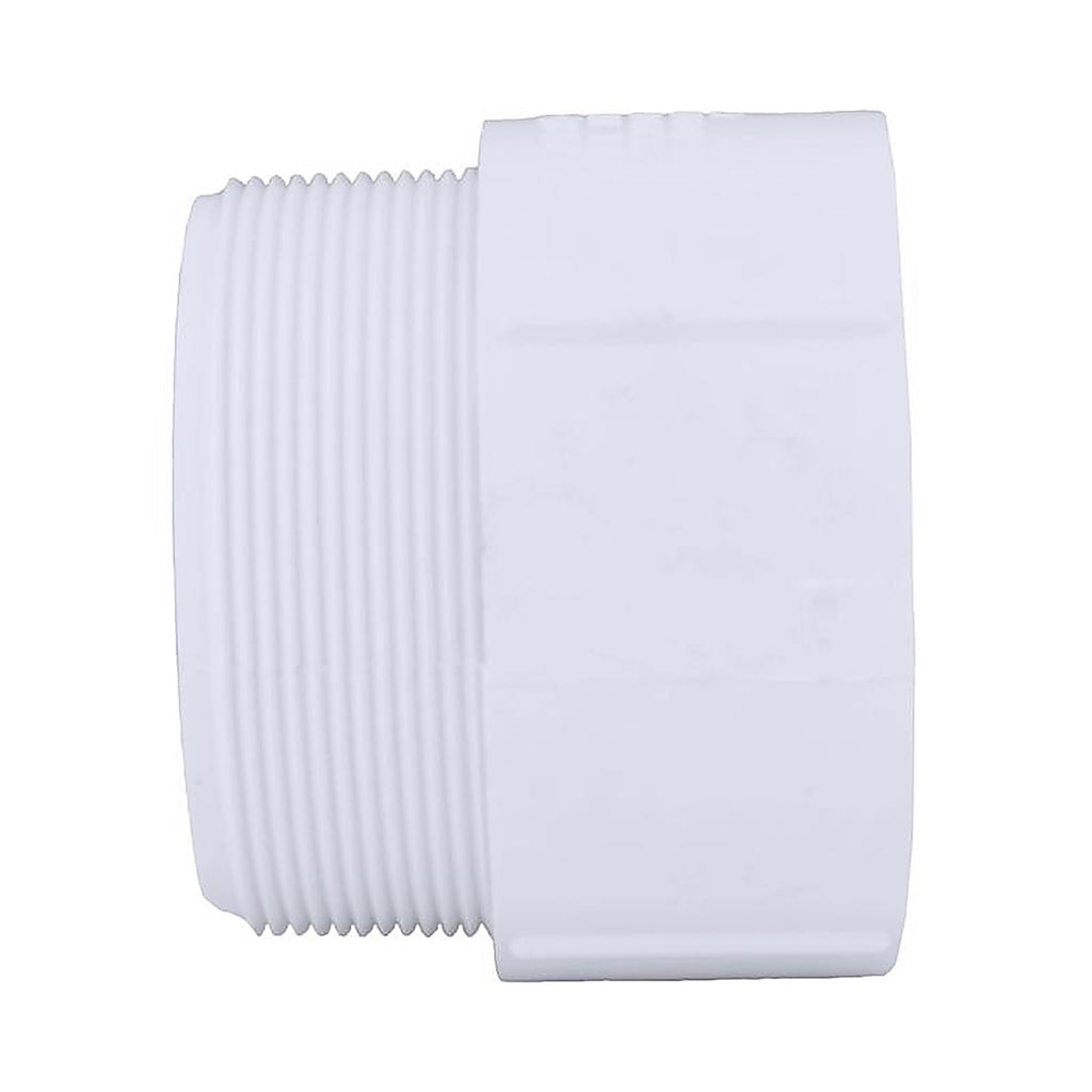 Charlotte Pipe PVC 02109 2000 Schedule 40 4 in. MPT x 4 in. Dia. Slip PVC 4 in. Adapter
