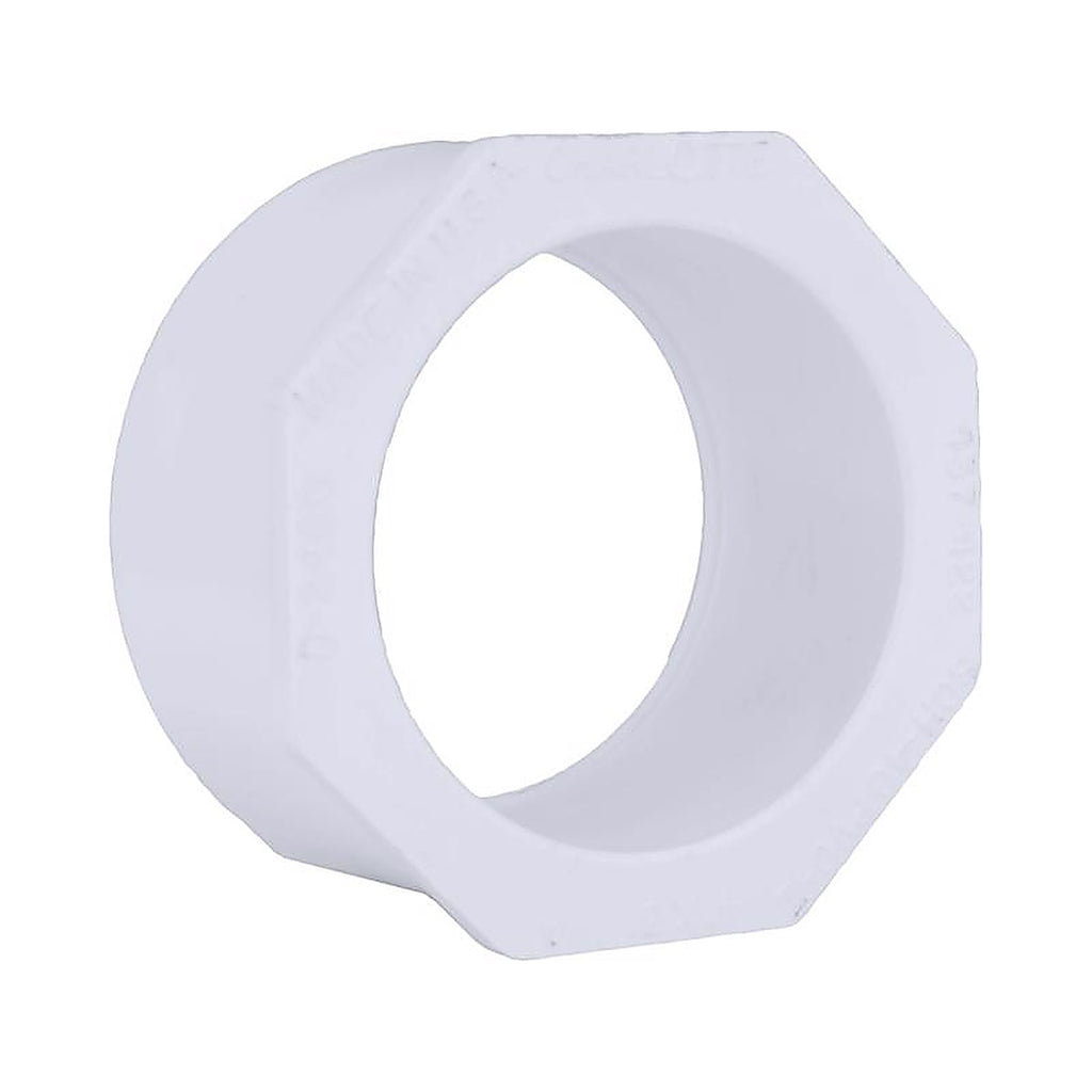 Charlotte Pipe PVC 02107 4400 Schedule 40 4 in. Spigot x 3 in. Dia. Slip PVC Reducing Bushing
