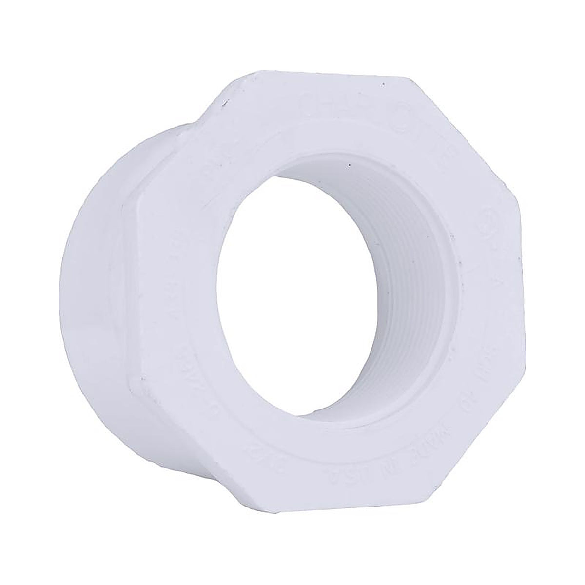 Charlotte Pipe PVC 02108 5400 Schedule 40 3 in. Spigot x 2 in. Dia. FPT PVC Reducing Bushing