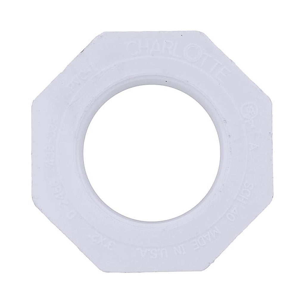 Charlotte Pipe PVC 02108 5400 Schedule 40 3 in. Spigot x 2 in. Dia. FPT PVC Reducing Bushing