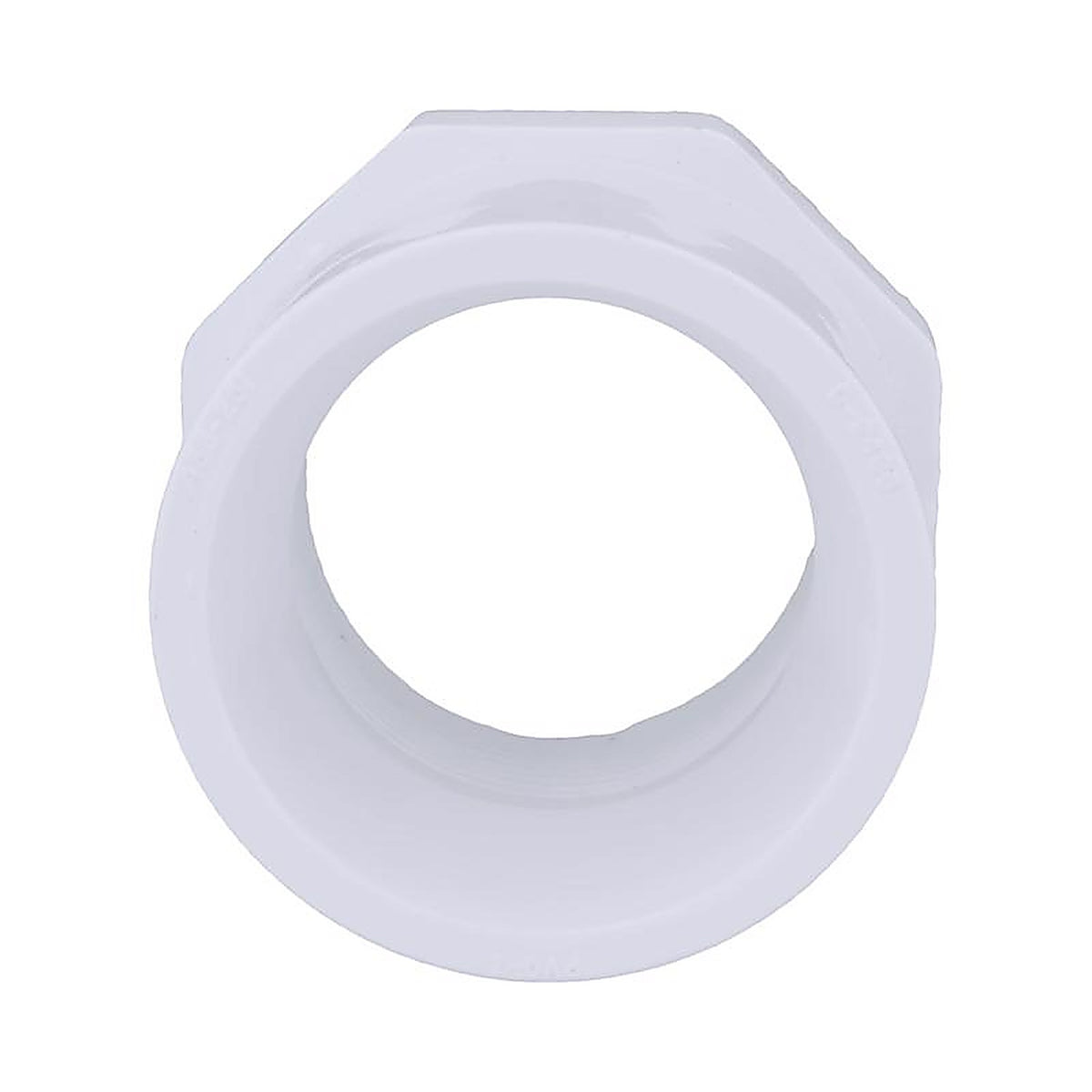 Charlotte Pipe PVC 02108 4400 Schedule 40 2-1/2 in. Spigot x 2 in. Dia. FPT PVC Reducing Bushing