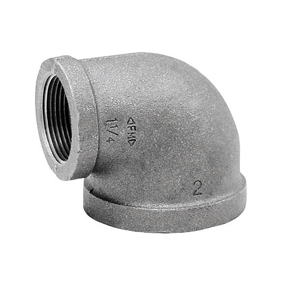 Anvil 8700125704 1-1/2 in. FPT x 1-1/4 in. Dia. FPT Galvanized Malleable Iron Elbow