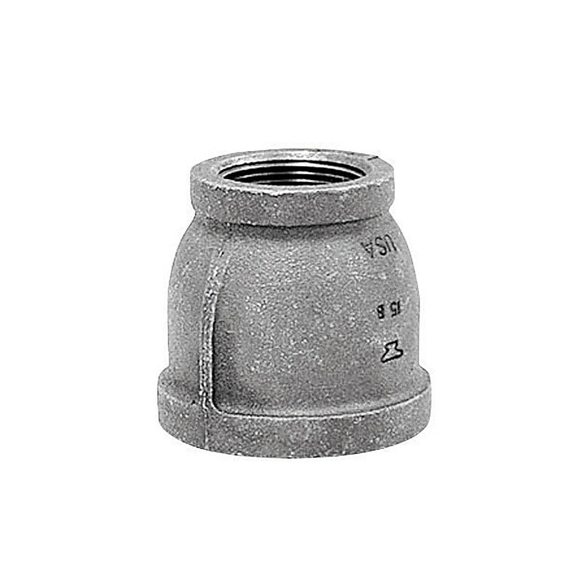 Anvil 8700135752 1-1/2 in. FPT x 3/4 in. Dia. FPT Galvanized Malleable Iron Reducing Coupling