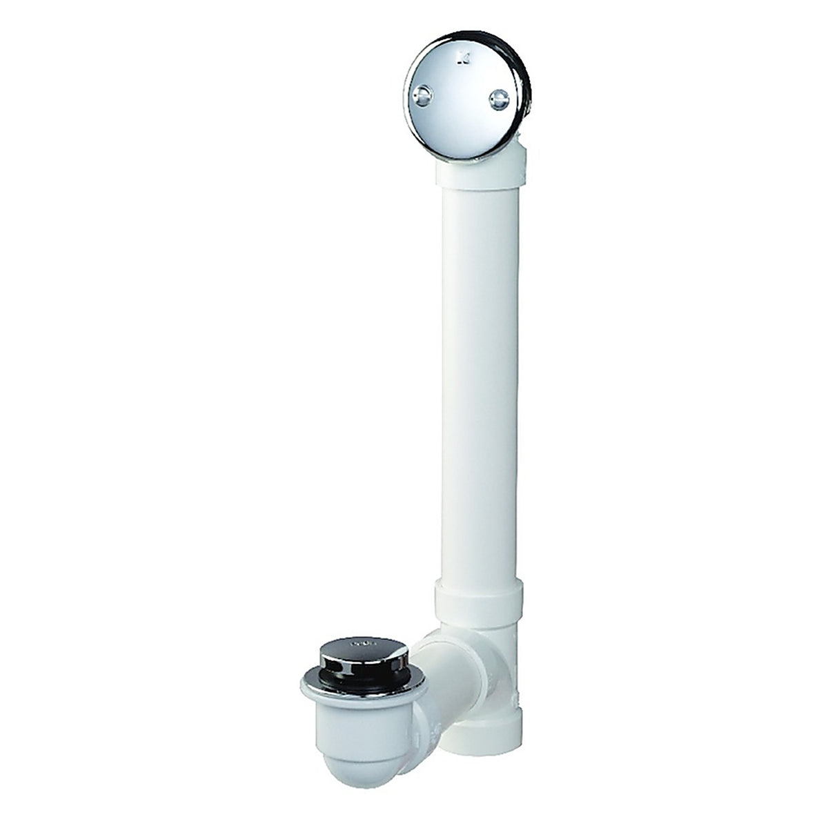 Keeney 630PVC Foot Lok 1-1/2 in. Dia. Chrome PVC Bath Drain
