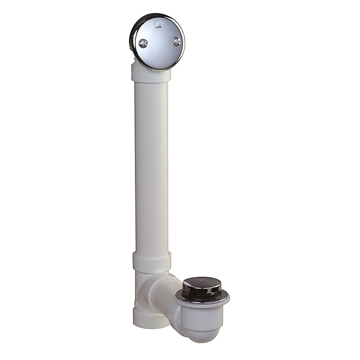 Keeney 630PVC Foot Lok 1-1/2 in. Dia. Chrome PVC Bath Drain
