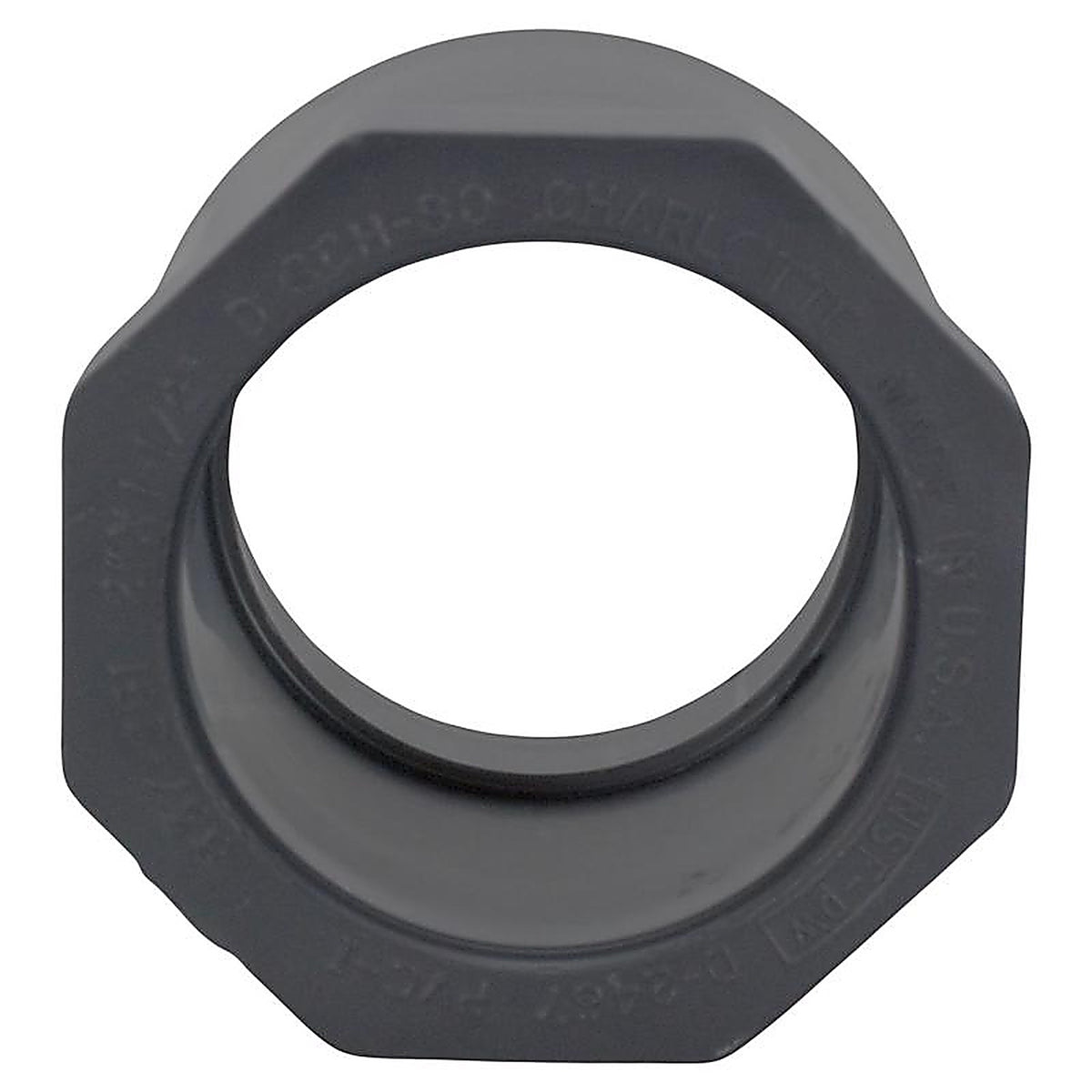 Charlotte Pipe PVC 08107 1400 Schedule 80 1 in. Spigot x 1/2 in. Dia. Slip PVC Reducing Bushing